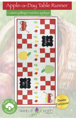 YLTR09 - Apple a Day Table Runner - Download