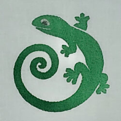 Gecko Embroidery